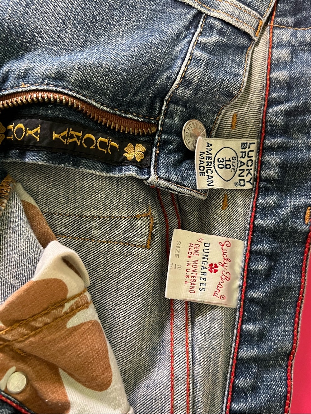 Lucky Brand Dungarees Bootcut Jeans sz 30/10 - Picture 10 of 11